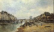 Lepine, Stanislas Quais of the Seine oil painting reproduction